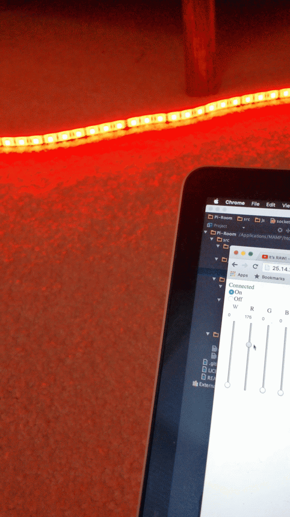 LED strip web control